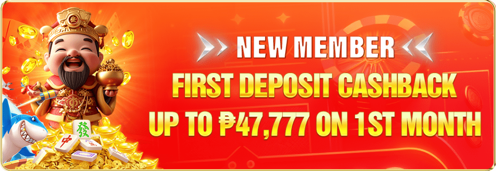 First Deposit Cashback On 1st Month